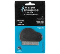 Master Grooming Herramientas Agarre Contorneado pulgas peines: ergonómico peines para Eliminar pulgas