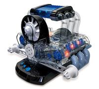 Master Hobby Motor V6 para Montar - 6 Cilindros con Luz y Sonido. Funcional, Incluye más de 320 Piezas. (+12 años)