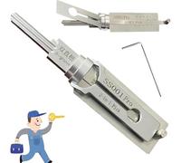 Master Key Decoder,Stainless Steel Master Key Decoder,Fast Key,Door Lock Opener Pick,Lock Pick Decoder,decodificador De Llaves 2 En 1,decoder Tool,lecteur Décodeur De Crochetage De Serrure Pour Auto