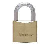 Master Lock 1155EURD Candado de llave con Cuerpo de Latón Macizo y arco Hexagonal, Dorado, 8.2 x 5 x 2.6 cm