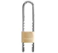 Master Lock 1950EURD Candado de llave con Cuerpo de Latón Macizo y arco Ajustable de 7 a 15.5 cm, Dorado, 15.5 x 5 x 1.4 cm