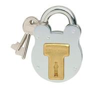 Master Lock 2750EURD Candado de diseño vintage, Gris, 8,7 x 5 x 1,3 cm