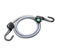 Master Lock 3034EURDAT Cuerdas elásticas con Ganchos, Gancho en Acero, óptimo para Sujetar Cargas Pequeñas, Camping, Mudanzas, Negro/Gris, 80 cm