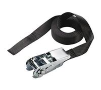Master Lock 3223EURDAT Cinchas de Amarre con Trinquete, Negro, 2.5 m x 25 mm