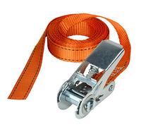 Master Lock 3223EURDAT Fast Link Cinchas de Amarre con Trinquete, Naranja, 5 m x 25 mm