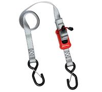 Master Lock 3313EURDAT Cinchas de Amarre con Trinquete y Ganchos Cinchas de Amarre con Trinquete y Ganchos, Gris, 2.5 m x 25 mm