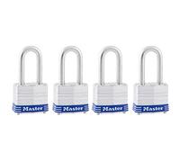 Master Lock 3QLF Candado con Llave, Plata, 1-1/2" shackle