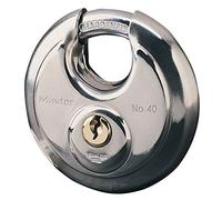 Master Lock 40EURD Candado de Disco Marino con Llave, Grigio, 9,6 x 7 x 2,8 cm