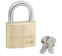 Master Lock 4140EUR Candado de llave de latón, Dorado, 6 x 4 x 1.3 cm