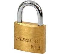 Master Lock 4140KA-2341 Candado de llave de latón, Dorado, 6 x 4 x 1.3 cm