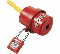 Master Lock 487 Bloqueo de enchufe giratorio para enchufes de 120 y 240 voltios