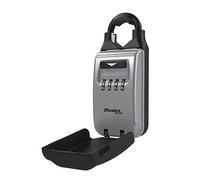Master Lock 5420EC - Caja de seguridad portátil con grillete ajustable, color negro, capacidad para 6 llaves