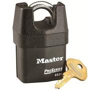 Master Lock 6321EURD Candado Alta Seguridad y Estanco , Llave, Arco Protegido, Exterior, 6321EURD, Óptimo para Usos de Transporte y Industriales, 54mm