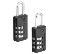 Master Lock 646T Set-Your-Own Candado de combinación de equipaje, 11/16", 2 unidades