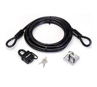 Master Lock Kit de Seguridad para Jardín con Candado, Anclaje y Cable de 4.5m