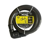Master Lock 8284EURDPRO Candado de cable con llave, Cable de 1 m - Acero trenzado - Ideal para motos y bicicletas, Negro