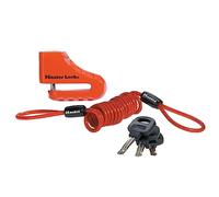Master Lock 8303EURDPS Candado Disco Moto o Scooter con arco, Rojo, 5 cm