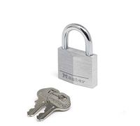 Master Lock 9150EURDCC Candado con Llave con cuerpo de aluminio macizo, Negro, 5 x 6.8 x 1.4 cm