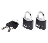 Master Lock Aluminio Vinilo Negro Funda 30mm Candado 4-Pin - Mismo Cierre X 2ML