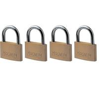 Master Lock CAD40T Envase de 2 Magnum Candados de Latón Macizo a Llave, Oro, 5,4 x 4 x 1 cm (Paquete de 2)