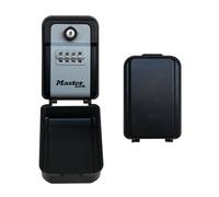 Master Lock Caja de seguridad para llaves con Combinación Reprogramable y Llaves de Emergencia, Montaje en Pared 5432EURD, Tamaño Mediano, Negra