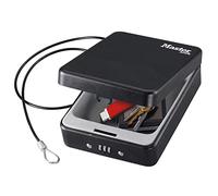 Master Lock ML-P005CEURBLKHRO Caja Fuerte Compacta [Combinación] [con Cable] P005CEURBLKHRO-Ideal para Objetos de Valor, Smartphone, Pequeños