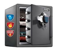 Master Lock Caja Fuerte de Seguridad, Ignifuga y Resistente al Agua, llave y Combinación Digital, Xlarge 33,6L - LTW123GTC