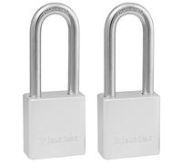 Master Lock Candado 570TLHHC 570TLH, plateado, paquete de 2