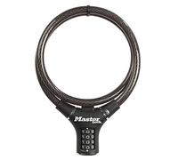 MASTER LOCK Candado Bicicleta, 90 cm Cable, Combinación, Exterior 8229EURDPRO, para Bicicleta, Monopatín, Paseante, Cortacésped y Otro Equipo