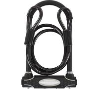 Master Lock Candado Bicicleta U con Cable, Llave, Soporte de Transporte, Antirrobo Certificado, 8274EURDPRO