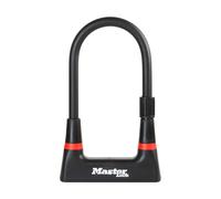 Master Lock Candado Bicicleta U, Llave, Soporte de Transporte, Antirrobo Certifi