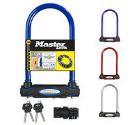 Master Lock Candado Bicicleta U, Llave, Soporte de Transporte, Antirrobo Certificado, Color al Azar, 8195EURDPROCOL