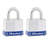 Master Lock - Candado con llave 3T, plata, 14,2 x 4,1 x 3 cm