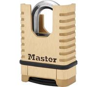 MASTER LOCK Candado de latón macizo de alta resistencia [Arco cerrado] [Candado con combinación] M1177EURD - Diseño antióxido, ultrarresistente e impermeable