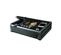 Master Lock Caja fuerte biométrica compacta MLD08EB - Huella y combinación, negra