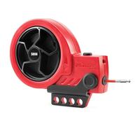 MASTER LOCK - Dispositivo de registro con cable retráctil [cable de acero con revestimiento de plástico rojo] - Seguridad, condena - S856