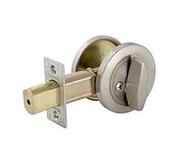 Master Lock DSC0532D - Cerrojo de seguridad de cilindro de una cara, cromo satinado Master Lock