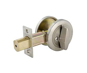 Master Lock DSC0532D - Cerrojo de seguridad de cilindro de una cara, cromo satinado Master Lock