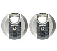 Master Lock Excell™ Acero Inoxidable Discus 70mm Candado Mismo Cierre X 2