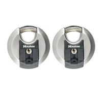 Master Lock Excell™ Acero Inoxidable Discus 70mm Candado Mismo Cierre X 2