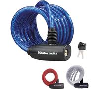 Master lock FA003550127 Candado con llave para Bicicleta, Multicolor, 1.8 m
