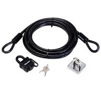 Master Lock Kit de Seguridad para Jardín con Candado, Anclaje y Cable de 4.5m