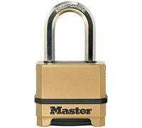 MASTER LOCK Candado Alta Seguridad [Combinacion] [Zinc] [Exterior] [Arco M] M175EURDLF - Ideal para Portales, Garages, Sótanos