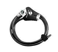 Master Lock MTL8428 - Cable Ajustable Pyton 1,80m, 4 Lla, negro, 1 cm diámetro