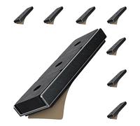 Master Magnetics Imán de canal de cerámica con base chapada en níquel, respaldo de espuma adhesiva de doble cara, 3 pulgadas de largo, 0.9 pulgadas de ancho, 0.25 pulgadas de alto, plateado, paquete