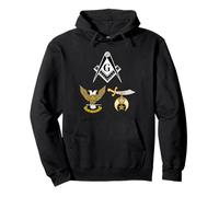 Master Mason Santuario de Grado 32 AASR Noble Masónico WU Negro Sudadera con Capucha