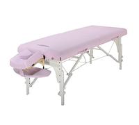 Master Massage, 70 cm de ancho Montclair LX, 7,6 cm, sistema de espuma de memoria, mesa de masaje portátil con bolsa de transporte, capacidad: 340 kg, sofá de masaje, cama de belleza, mesa de spa Reiki Shiatsu - Crystal Rose