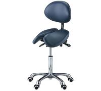 Master Massage Berkeley - Silla de Montar (40 x 38 x 79 cm x 111 cm, Altura Regulable, con Respaldo)