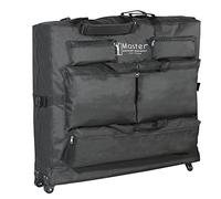 Master Massage Bolsa de transporte para camilla de masaje, tejido de nailon, fácil de transportar, color negro (con ruedas)