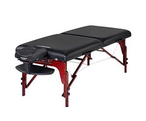 Master Massage Cama de Masaje portátil Plegable para Cama de Belleza, Color Negro, 71 cm